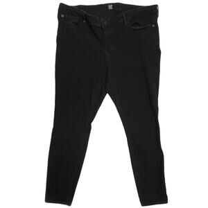 Gap Jegging Jeans Size 34 Black Mid Rise Leggings Skinny Stretch Cotton Capsule